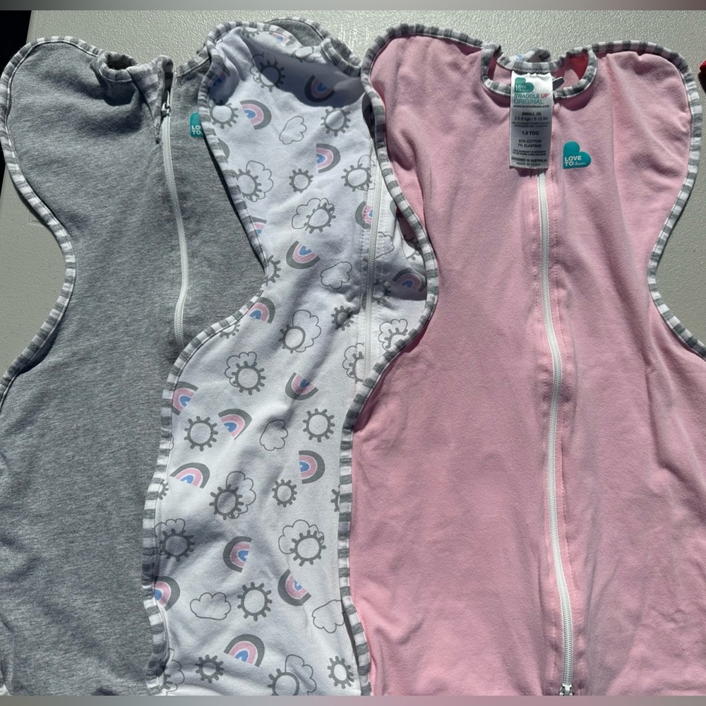 Love To Dream Swaddle UP Pink, Gray - lot of 3 Size Small